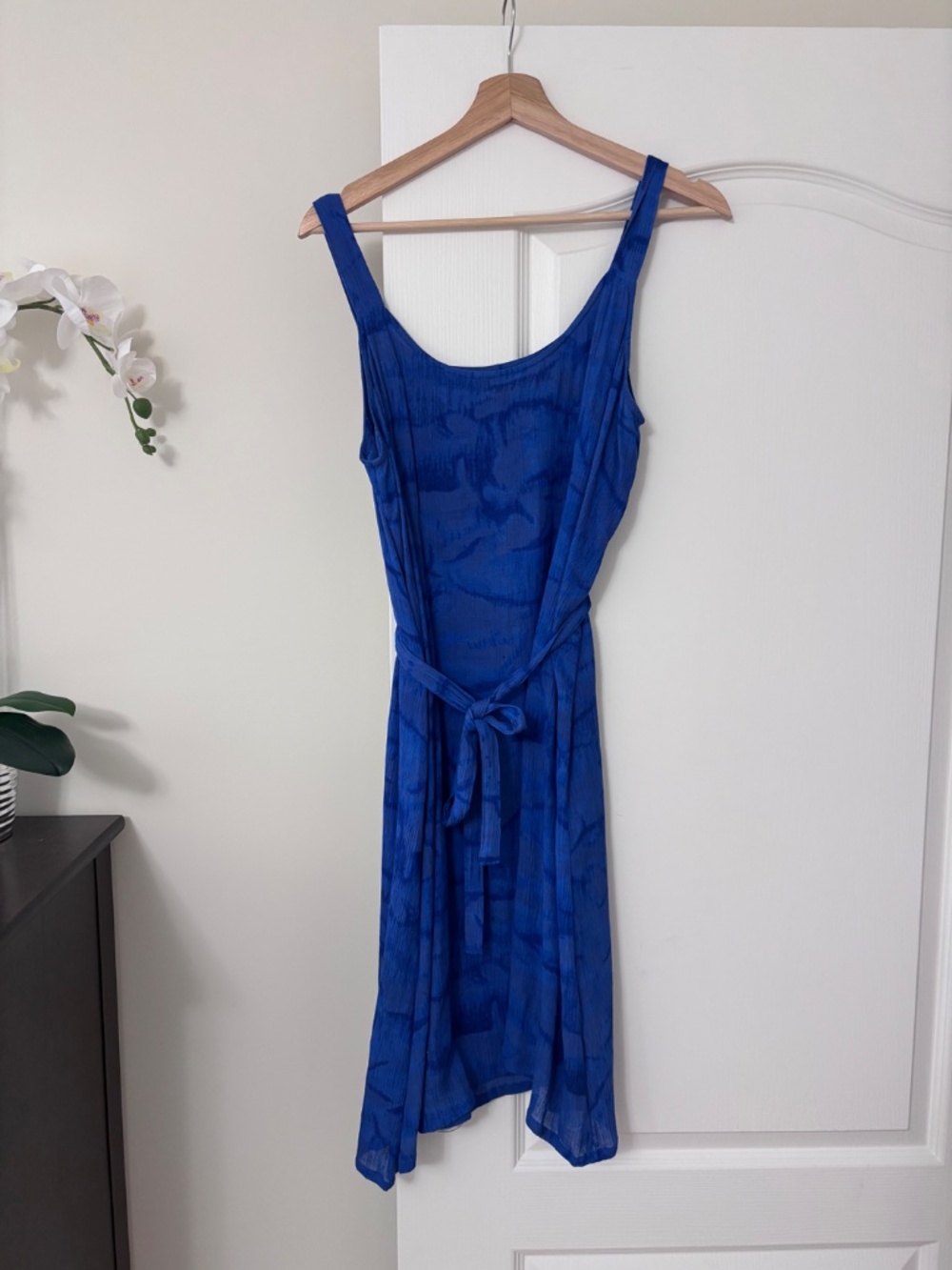 Penman’s Vintage Lightweight Blue Print Dress Women’s Size Large